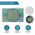 thumbnail image 6 of Green Boho Placemats Set of 4, Shabby Vintage Ethnic Abstract Floral Art Placemats for Dining Table, Place Mats for Kitchen Tabletop, Waterproof Wipeable Dining Table Mats Set, 6 of 9