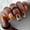D, variant on Kokovifyves 24Pcs Press On Nails Acrylic Fake Nails Removable Nail Daily Wear Artificial Nails Art Decorations