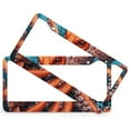 thumbnail image 2 of License Plate Cover Orange Octopus Car License Plate Frame 2 Pieces Ocean Themed Octopus Quality Aluminum License Plate Frame for Women Men US Vehicles Standard, 2 of 6