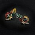 thumbnail image 5 of Grandest Birch Women Multicolor Rhinestone Butterfly Ear Stud Earrings Party Jewelry Alloy, Rhinestone Multi-color, 5 of 7