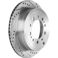 thumbnail image 2 of Garage-Pro Front and Rear Cross-Drilled/Slotted Vented Disc Brake Rotor Replacement for Toyota Tundra 2007-2021 Sequoia 2008-2021 Land Cruiser 2016-2020 Lexus LX570 2017-2021 353.5mm Disc, 2 of 9