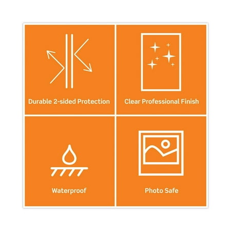 Letter Size Thermal Laminating Pouches, 5 Mil, 11 1/2 X 9, 50/pack