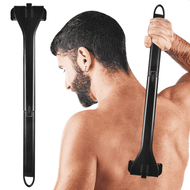 Gowinsee Back Hair Shaver, Back Hair Removal and Body Shaver for Men Women Pain-Free Shave Wet or Dry(Length Adjustable)