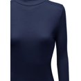 thumbnail image 3 of FashionOutfit Women's Mock Turtle neck Long sleeve Knit Top Sweater, 3 of 3