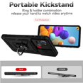 thumbnail image 3 of Estuche GANGXUN para Samsung Galaxy A21S, soporte giratorio 360°, estilo mecánico y magnético, 3 of 5