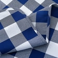 thumbnail image 3 of BALCONY & FALCON Rectangle Gingham Tablecloth Yarn Dyed Checkered Table Cloth, Navy, 57" x 118", 3 of 7