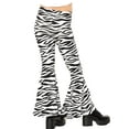 thumbnail image 3 of Stretch Is Comfort Girl's Poly/Spandex Stretch Bell Bottoms Flare Pants Zebra XX-Large, 3 of 6