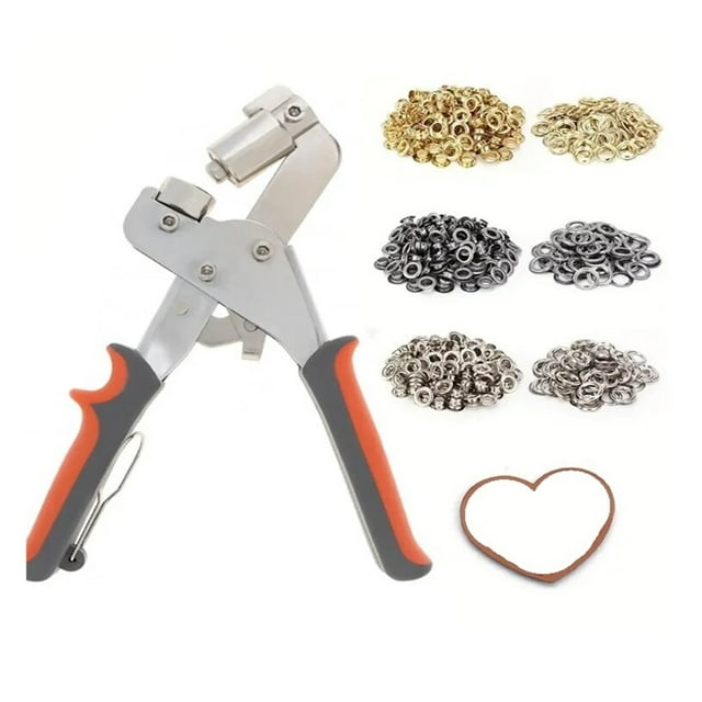 Kit de Pinces à Œillets 10mm Outils Poinçon à Main avec 500 Œillets pour Vêtements