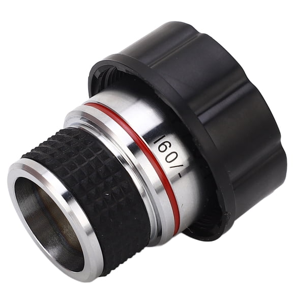 4X 185 Objectif Achromatique, Objectif de Microscope Haute Transmittance Manteau Standard Universel RMS Fil Clair pour la Recherche Scientifique