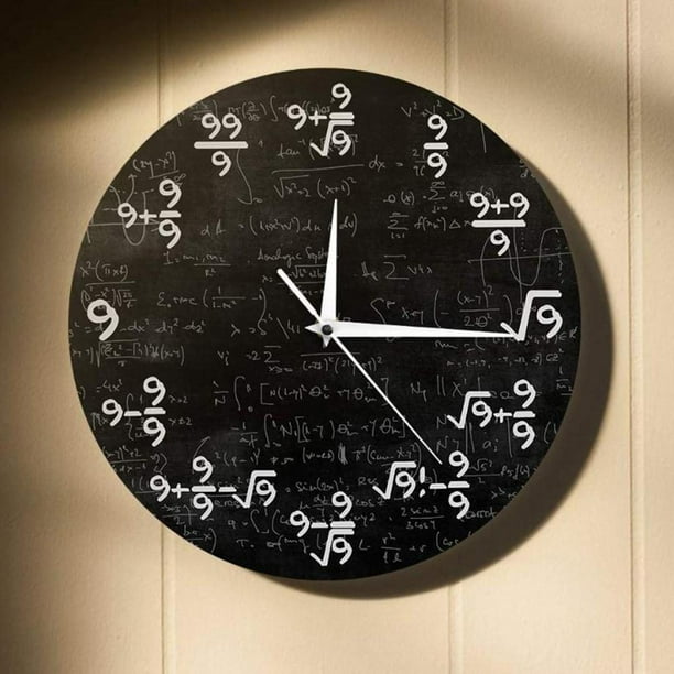 Reloj de pared de matemáticas Reloj de ecuaciones de Gloria reloj