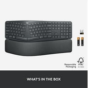 Logitech ERGO Series K860 Wireless Ergonomic Keyboard - Split Keyboard, Wrist Rest - Graphite