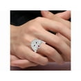 thumbnail image 3 of RYLOS Rings Sterling Silver Lion Head Ring Black Diamonds Eyes & Gemstone Mouth Fun Designer Rings Ruby  Jewelry Size 13, 3 of 7