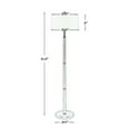 thumbnail image 4 of 62 Inch Floor Lamp, White Tapered Hardback Shade, Black with Gold Accents, 4 of 5