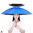 thumbnail image 2 of Umbrella Hat Folding Adjustable Sun Rain Cap UPF 50+ UV Protection, 2 of 3