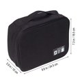 thumbnail image 4 of Travel Storage Bag Kit Data Cable U Disk Power Bank Electronic Accessories Digital Gadget Devices Organizer Case Handbag (Black), 4 of 9