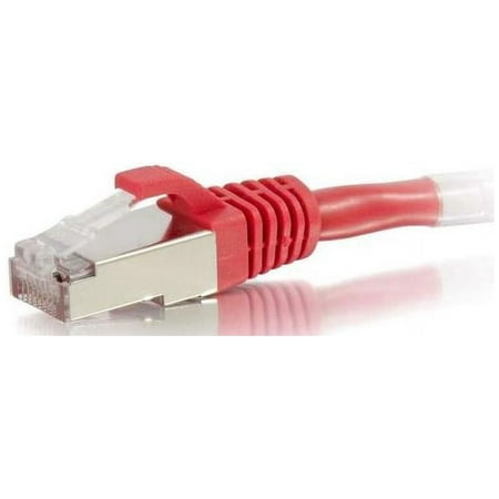UPC: 0757120008484 | C2G 00848 7FT CAT6 SNAGLESS SHIELDED (STP) ETHERNET NETWORK PATCH CABLE – RED