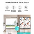 thumbnail image 4 of Window Privacy Film Orange Blue Birds Stained Glass Window Film Decorative Sun Block Window Cover Country Tree Branch Flowers Window Clings Static Adhesive Sticker for Bathroom 17.7"x39.3", 4 of 7