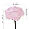 thumbnail image 3 of Handcrafted Ceramic Mini Pollinator Water Station, Colorful Floral Bee Feeder Butterfly Bath, Small Garden Stake Yard Outdoor Decor, 3 of 6