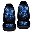 thumbnail image 6 of ZIATUBLE Butterfly Floral Car Seat Covers High Back 2 Packs Washable Vehicle Bucket Seat Protetors Fit for Cars SUV Truck Sedan Easy to Install Seat Covers for Car Auto Interior Accessories, 6 of 7