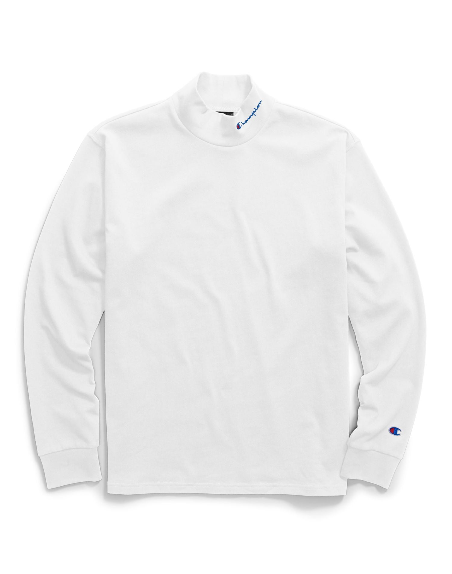 champion heavyweight mock neck long sleeve tee