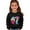 E-Black, variant on Youth Printed Long Sleeve Sweatshirt Casual Pullover with Sporty Graphic for Everyday Wear, Soft Polyester Top for School and Outdoor, Outfit for Junior and Teens,Pink 2Y