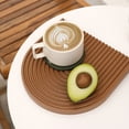 thumbnail image 3 of Reheyre Handmade Carved Wood Dessert Tray - Elegant Ripple Decor - Coffee Tray, 3 of 8
