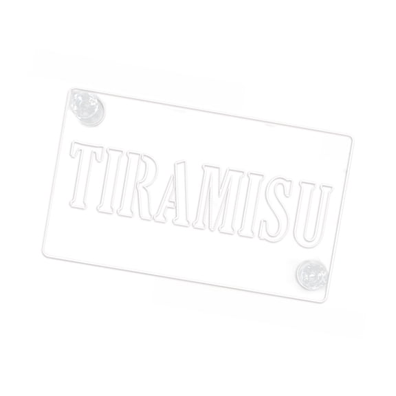 Tizuqe Cake Decorating Stencil Tiramisu Template Baking Lover Tool for DIY Sugar Powder