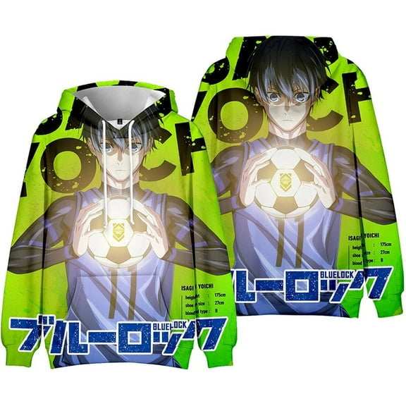 BLUE LOCK ISaikoy Anime hoodies costume Women Men Harajuku Clothing Sweatshirt,S,1