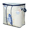 thumbnail image 2 of KIHOUT Jumbo Zippered Storage Bag for Closet King Comforter, pillow, quilt, bedding, Clothes, Blanket Organizers with Large Clear Window & Carry Handles Space Saver, 2 of 3