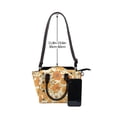thumbnail image 5 of Single Shoulder Bag Rivet Bag 7.48×7.48×3.94in Removable Shoulder Belt Can Be Held Or Diagonal Across A Variety Of Matching Styles Groovy Flowers (7), 5 of 6