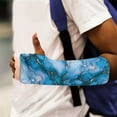 thumbnail image 4 of COEQINE Marble Print Arm Cast Covers Wrist Elbow Cast Wound Scratcher Covers Small Bandage Protector Stretch Arm Sleeves Easy to Put on Decorative Cast Covers Gifts for Friends, 4 of 7