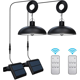 thumbnail image 3 of Lámpara solar con control remoto, iluminación alimentada por energía solar, luces de pared, luces de patio, luces LED para exteriores, luces de calle, luces de cabeza simples y dobles, 3 of 4