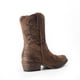 thumbnail image 3 of Botas de Tobillo Cowboy para Mujer DREAM PAIRS con Punta Cuadrada en Color Tan, 3 of 7
