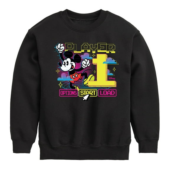 Disney - Player 1 Start - Toddler & Youth Crewneck Fleece Sweatshirt