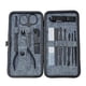 thumbnail image 5 of Full set denim black 18-piece nail clippers pedicure special tool kit in stainless steel, 5 of 5