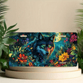 thumbnail image 5 of 1 Pcs 2D Flat License Plate Covers & Frames, Wolves in a Flowering Field For Decorative Front, Waterproof For Decoration Aluminum License Plate Covers & Frames Cover For Men Women, 12" X 6", 5 of 6