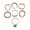6, variant on Stackable Bracelet Accessories Elastic Stacked Female Handchain Handmade Wrist Accessory for Both Men and Women