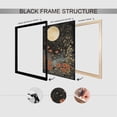 thumbnail image 3 of Lienzo para pared con estampado vintage de flores lunares, 40 x 60 cm, enmarcado, 3 of 7