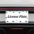thumbnail image 7 of 2PC The Devil's Eye Style License Plate Prame Aluminum Rust-Proof Auto Parts License Plate Decorative Screws Fit Standard 2 Holes  U.S. License Plate, 2.2x 6.3 Inch, 7 of 7