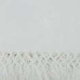 thumbnail image 2 of Fennco Styles Hand-Knotted Solid Chenille Throw 50"W x 60"L - White Throw Blanket for Couch, Living Room, Bedroom, Everyday Use, Holiday and Home Décor, 2 of 5