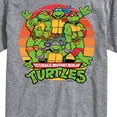 thumbnail image 3 of Teenage Mutant Ninja Turtles - Retro Sunset Circle - Men's Short Sleeve Graphic T-Shirt, 3 of 5