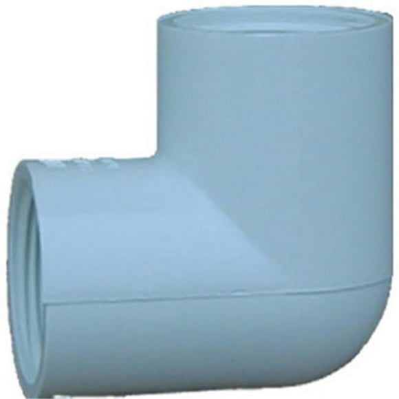 Genova Products 33705 0.5 in. 90 Degree Female Thread x Female Thread Ell, White - Pack Of 10