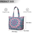 thumbnail image 5 of Healing Ornament Mala Duffel Trippy Artistic Abstract Weekender Bag with Geometric Design, Meditation Space Focused, 5 of 5