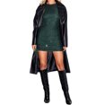 thumbnail image 1 of Vestido de cóctel con lentejuelas para mujer, con cuello en V, vestido de fiesta con purpurina y ceñido al cuerpo XBTCLXEBCO Verde, Extra Grande, 1 of 6