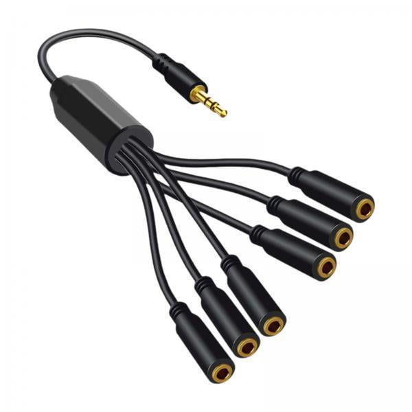 Cable de extensión de audio,Cable de extensión de audio de 3,5 mm Distribuidor de audio,Cable divisor de audio de 3,5 mm Conexión de altavoces,Cable TRS macho a hembra de 3,5 mm