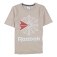 thumbnail image 1 of Reebok T-Shirt Graphique Logo Classiques pour Femmes, Beige, Très Petit, 1 of 2