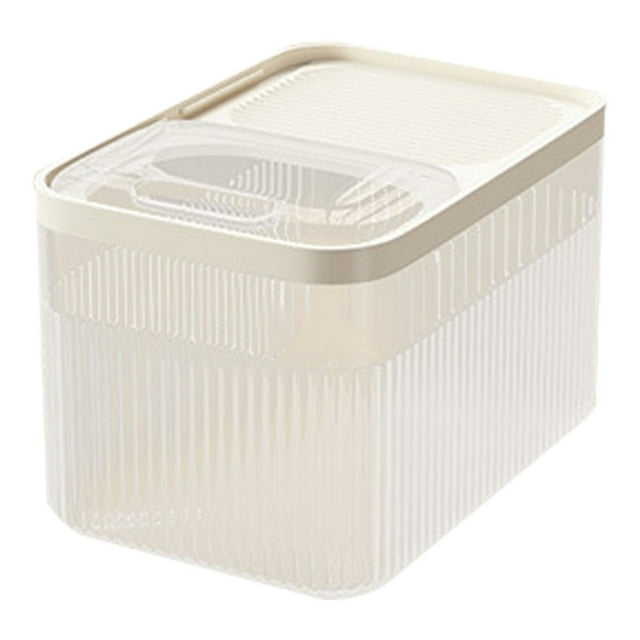Rice Storage Container, Food Storage Container, F Airtight Pet Food Storage Container with Measuring Cup, 30L Large Capacity Dry Food Dispenser for Pets, by Goohae