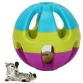 thumbnail image 1 of Fyydes Non‑Toxic Plastic Cat Chasing Rattle Interactive Toy Catching Ball With Bell Pet Supplies, Rattle Cat Bell Ball,Cat Ball, 1 of 8