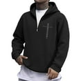 thumbnail image 2 of WILLBEST Sudadera Deportiva para Hombre, Sudadera con Capucha para Hombre, Sudadera con Capucha con Estampado Gráfico Retro Verse, Sudadera con Media Cremallera para Uso Informal Chica, 2 of 6