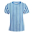thumbnail image 4 of Shadoumai Boys Carnival Striped Graphic Short Sleeve Tee Comfortable Casual Kids T Shirt For Playful Everyday Wear, 4 of 4